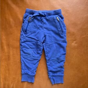 HANNA ANDERSSON Lined Double Knee Blue Joggers, 3T